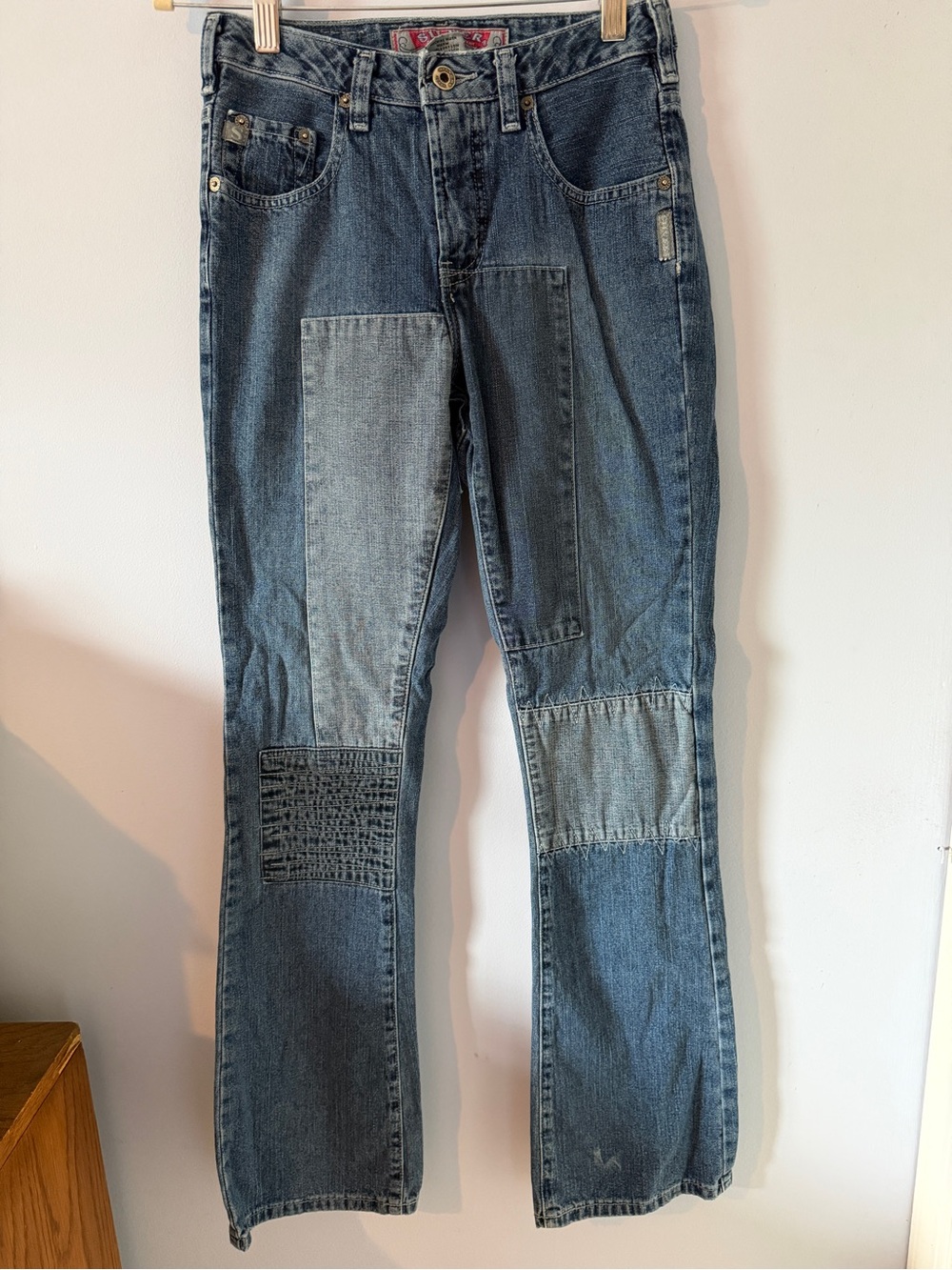 Silver Jeans Women's Patchwork Blue Bootcut Jeans